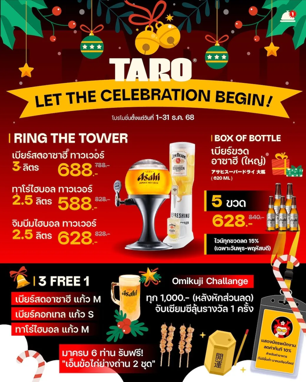 โปรโมชั่นประจำเดือนธันวาคม 2568